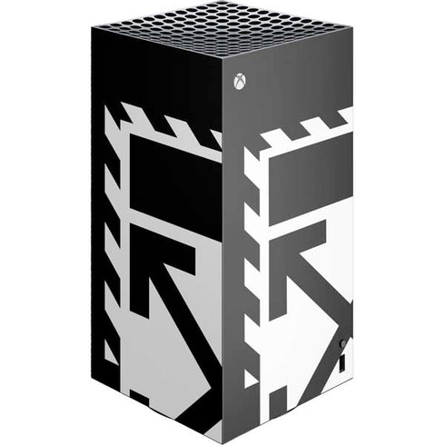 Black and White Geometric Shapes XBox Series X Digital Edition Console Skin